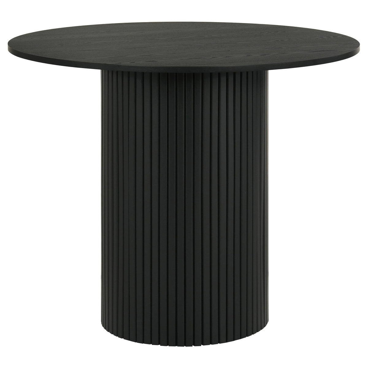 Hamlyn 5-Piece Round Wood Counter Height Dining Set in Grey and Black — product image 3