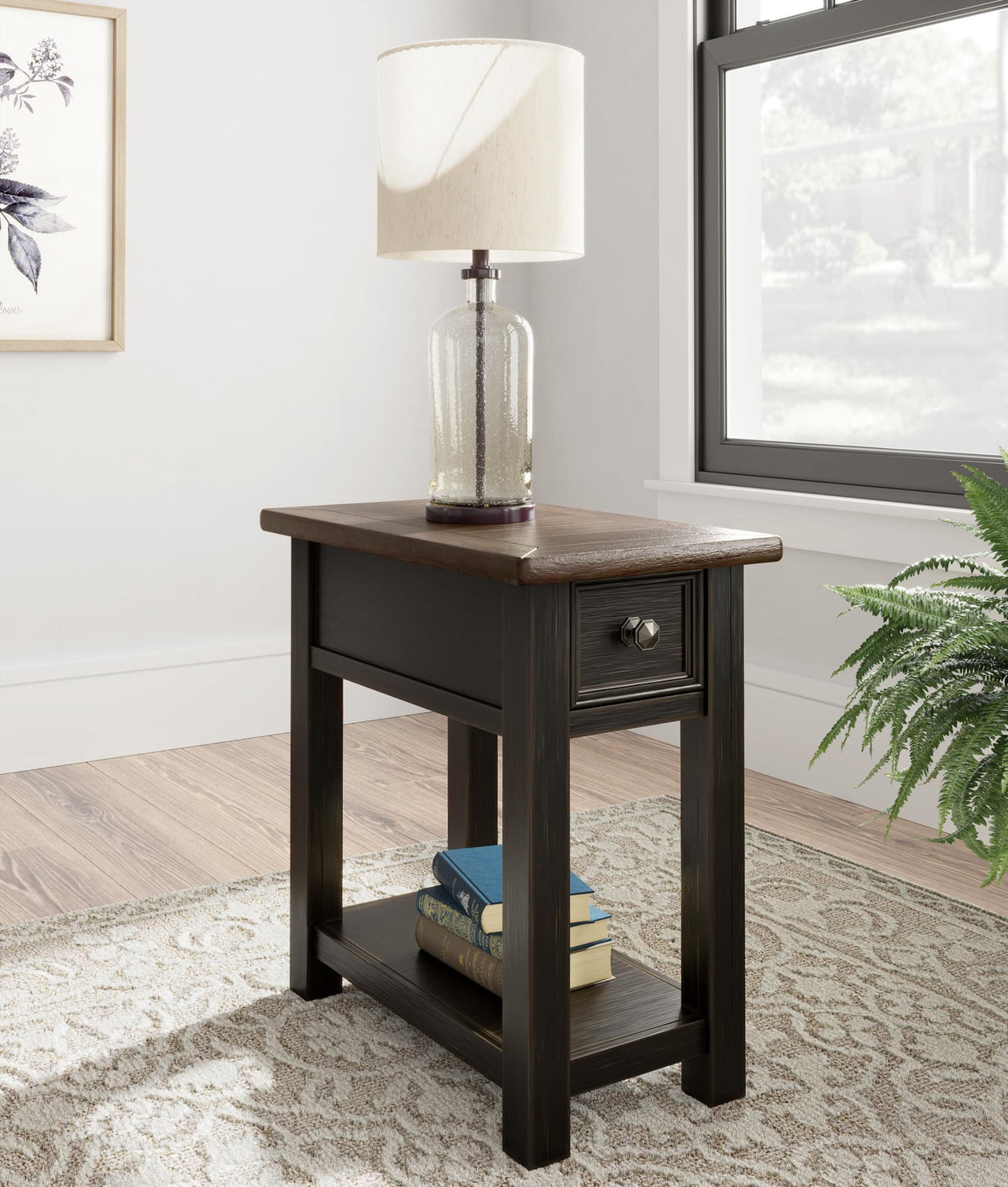 Tyler Grayish Brown/Black Coffee Table with 2 End Tables — product view