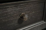 Tyler Grayish Brown/Black Creek Coffee Table with 1 End Table — detail view