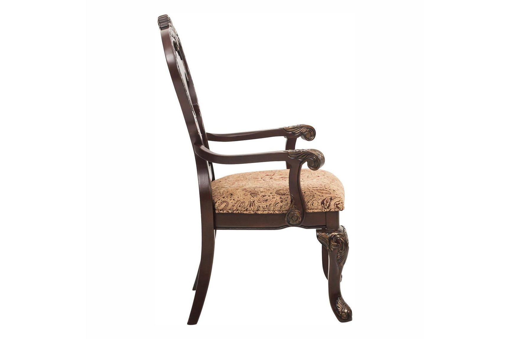 Deryn Park Cherry Traditional Solid Wood Plush Upholstered Seat Rectangular Dining Room Set - Ella Furniture