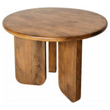 Dale 2-Piece Round Mango Wood Coffee and End Table Set Honey Mango — product image 4