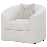 Rainn Boucle Upholstered Sloped Arm Accent Chair Latte — product image 4