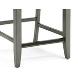 Angled front view of Bellatrix gray counter height chair