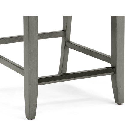 Angled front view of Bellatrix gray counter height chair