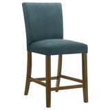 Paxton Teal Blue 5-piece Round Glass Top Counter Height Dining Set — product image 8