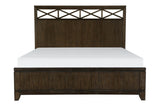 Griggs Dark Brown Panel Bedroom Set bed side view