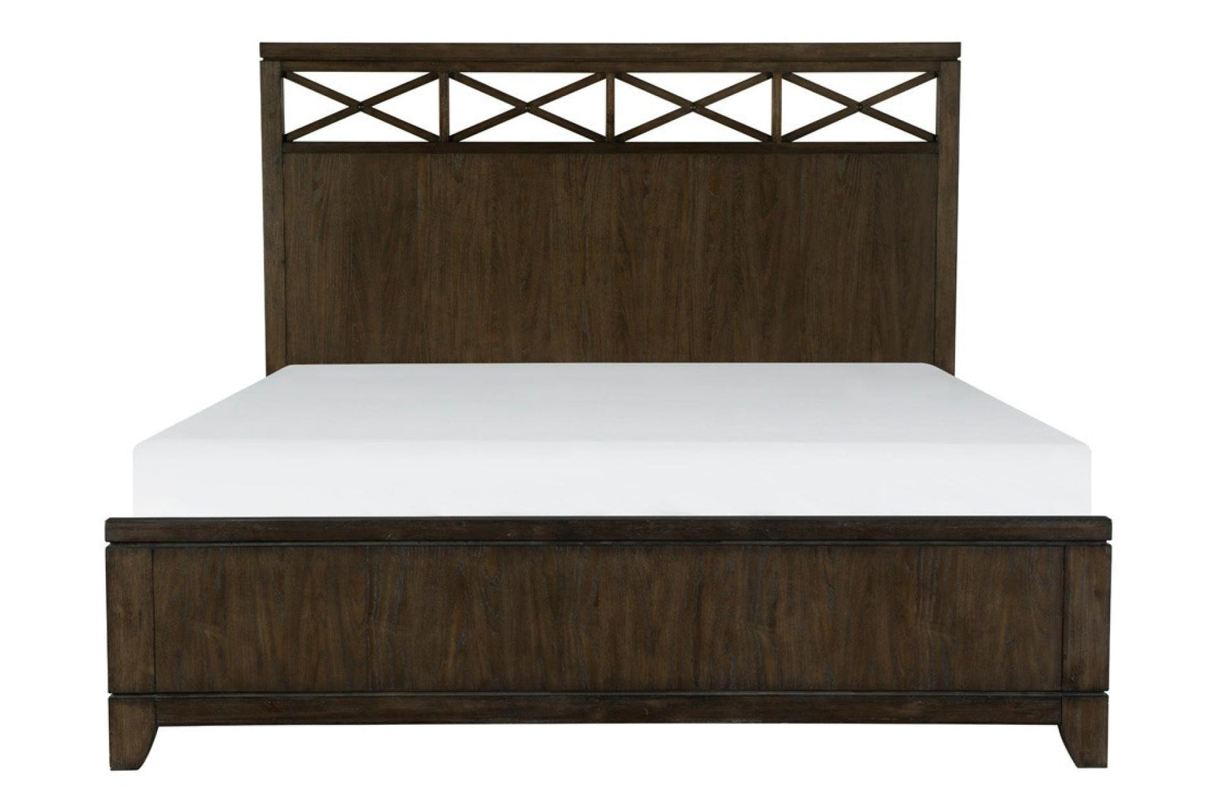 Griggs Dark Brown Panel Bedroom Set bed side view