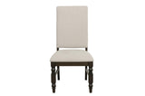 main view of Yates Neutral Fabric Rectangular Dining Room Set dining room furniture