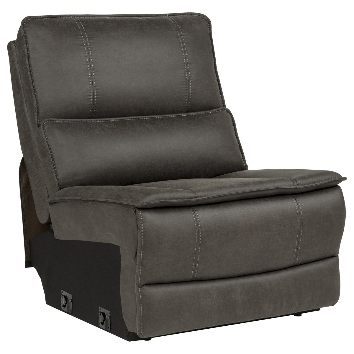 Marcell 3-Piece Transitional Power Reclining Sofa with USB Charging Grey — product image 7