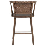 Tallis Woven Leatherette Back Counter Chairs Brown Set of 2 — product image 7