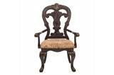 Deryn Park Cherry Traditional Solid Wood Plush Upholstered Seat Rectangular Dining Room Set - Ella Furniture