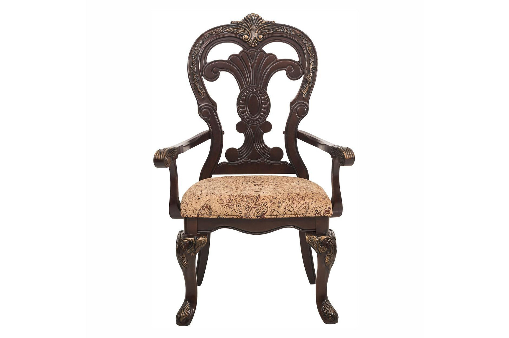 Deryn Park Cherry Traditional Solid Wood Plush Upholstered Seat Rectangular Dining Room Set - Ella Furniture