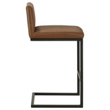 Vardon Dark Brown Genuine Leather Bar Stool Set of 2 — product image 8