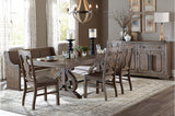 Toulon Dark Oak Rectangular Dining Set main view