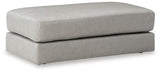 Amiata Glacier 2-Piece Sectional with Ottoman — angled view