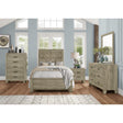Rustic modern wood panel twin bed in youth bedroom set