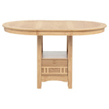 Lavon 5-Piece Oval Counter Height Extension Dining Set Light Oak — product image 5