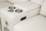 Rojas 3-Piece Dual Power Reclining Sofa Set with Drop-Down Console Greige — product image 13