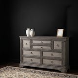 Cresswell 8-Drawer Bedroom Dresser Weathered Taupe — product image 2