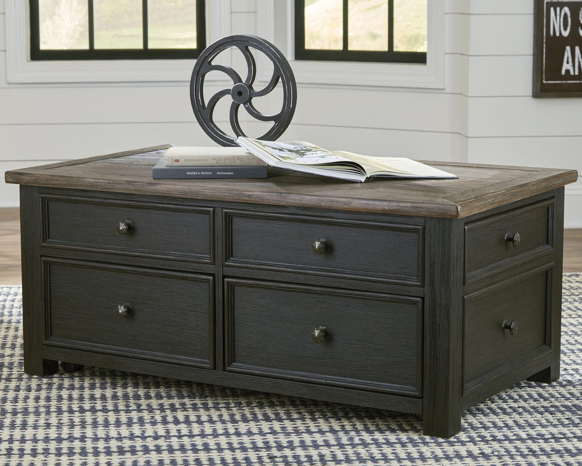 Tyler Grayish Brown/Black Coffee Table with 2 End Tables — product image 5