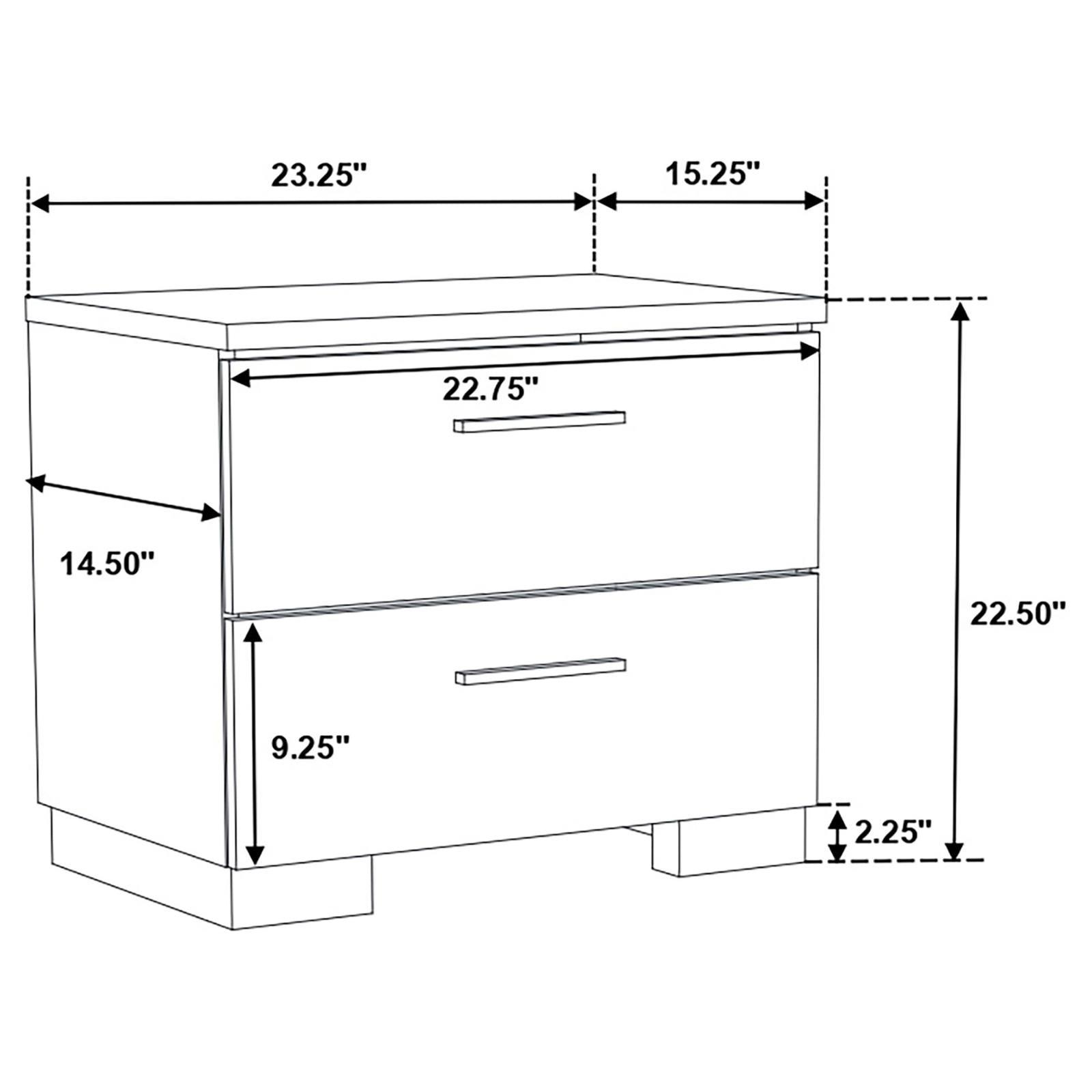 Felicity bedroom set in modern styled room