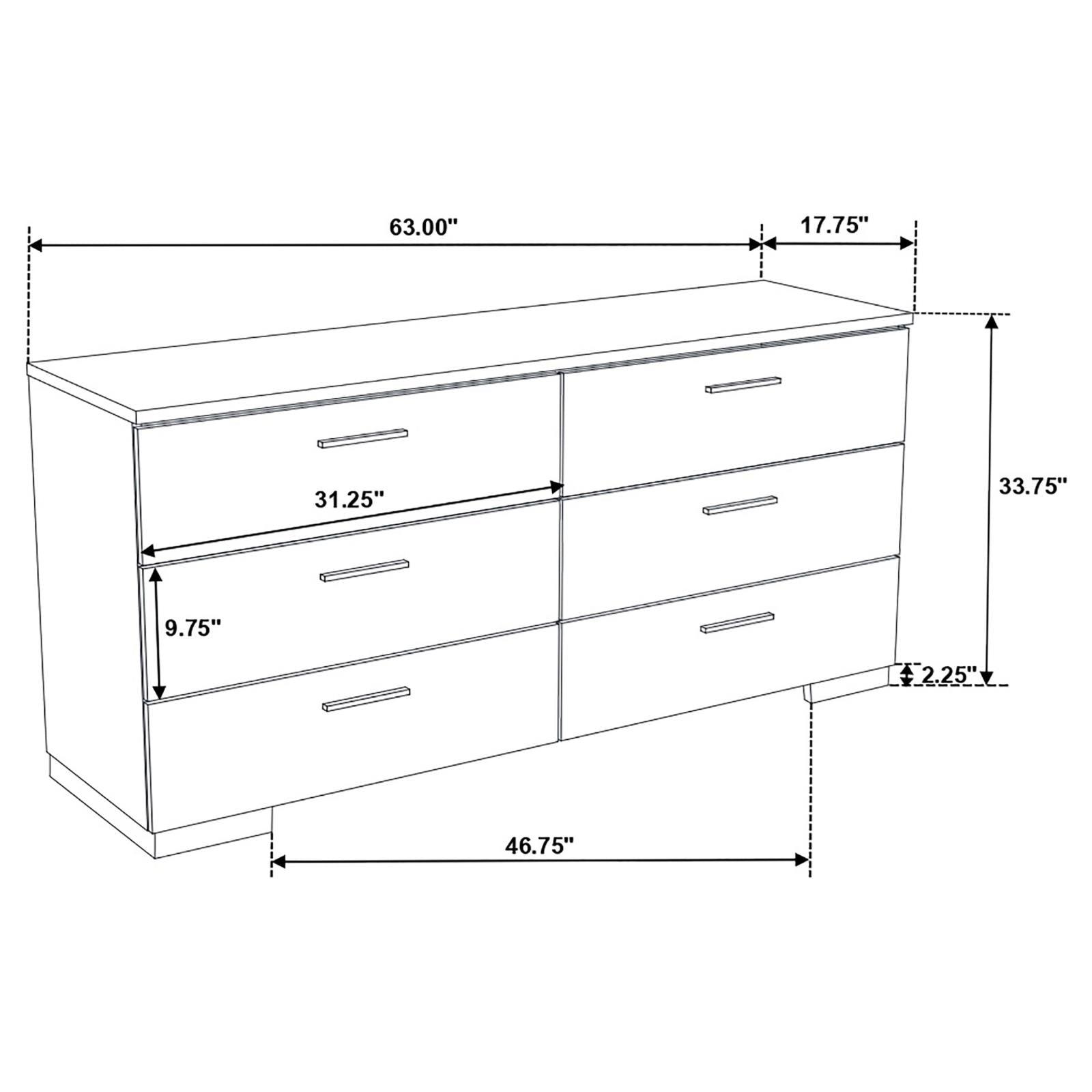 Drawer glide mechanism inside dresser