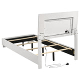 Felicity bedroom set dresser with chrome legs and hardware