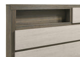 Fenwick Eastern King Bed Bookcase Headboard Grey Oak view 7