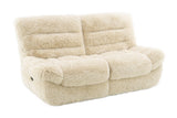 Ferland Beige Faux-Fur Reclining Sofa, Loveseat, and Recliner Set view 5