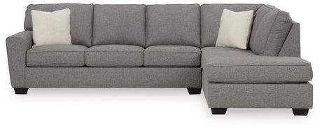 Ferne-Pike Charcoal 2-Piece Sectional with Chaise from Decor Furniture