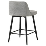 Mellor Grey Fabric Upholstered Swivel Counter Chair Set of 2 — product image 7