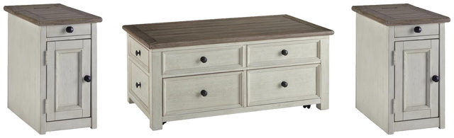 Bolanburg Two-tone Coffee Table with 2 End Tables — product image 2