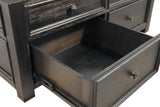 Tyler Grayish Brown/Black Creek Coffee Table with 1 End Table — detail view