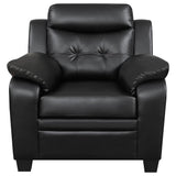 Side angle of loveseat in Finley Casual Brown 3-Piece Set