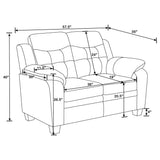 Another main image of Finley living room set showing contemporary style