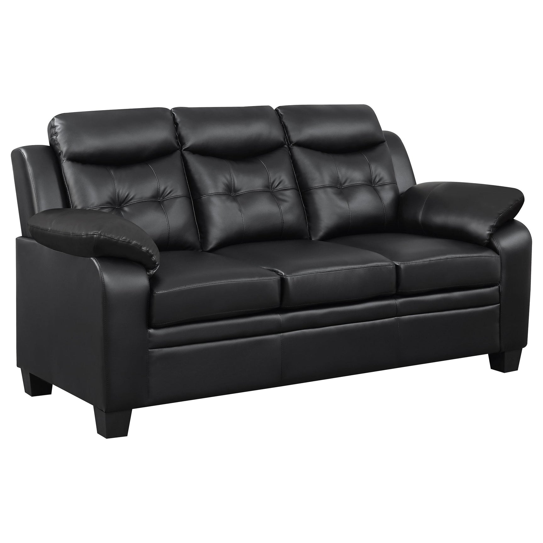 Side view of Finley Casual Brown 3-Piece Living Room Set