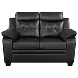 Full room setup with Finley Casual Brown 2-Piece set