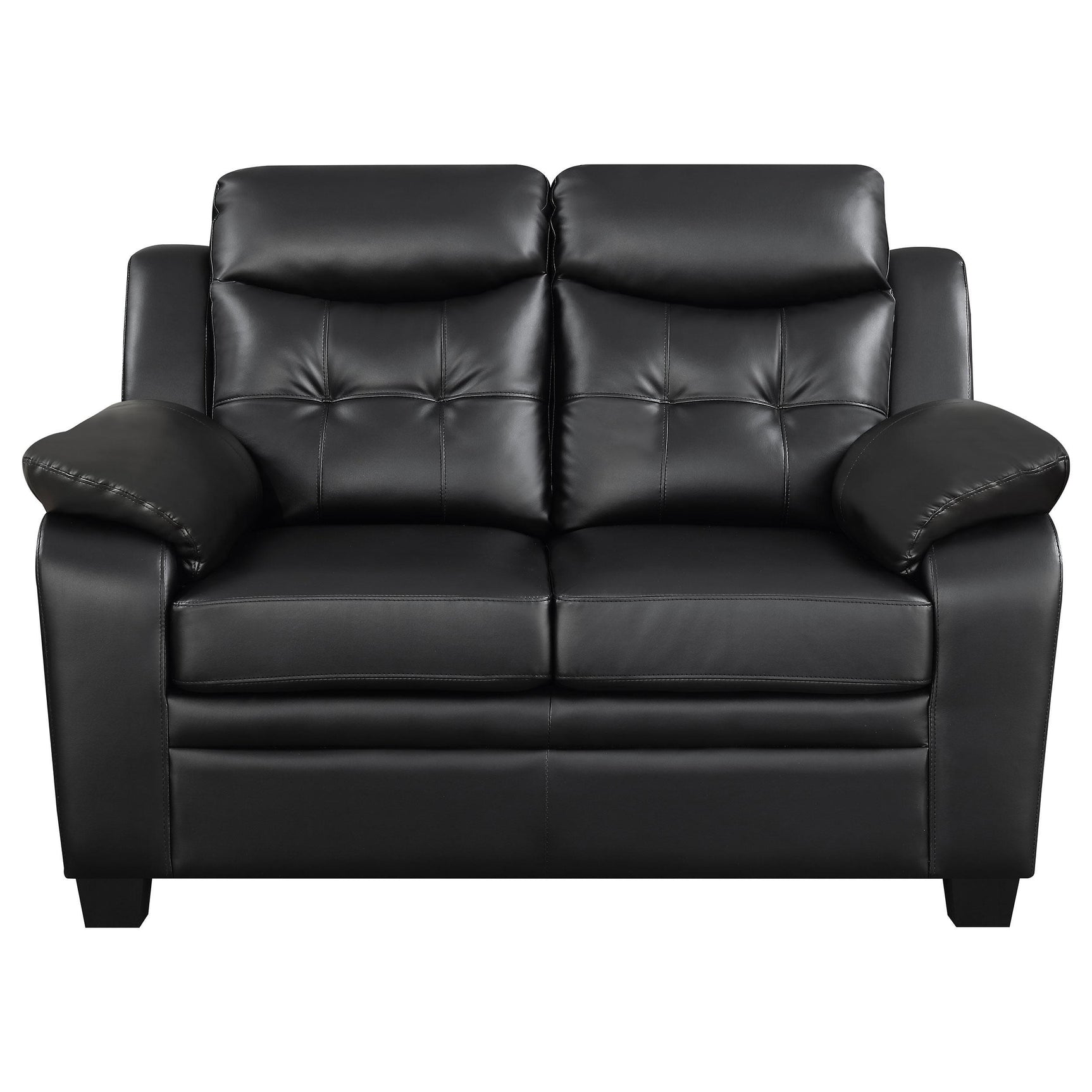 Full room setup with Finley Casual Brown 2-Piece set