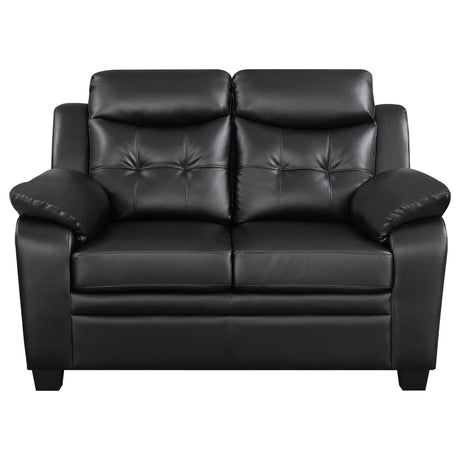 Full room setup with Finley Casual Brown 2-Piece set