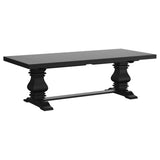 Removable 16-inch leaf extension on Florence dining table