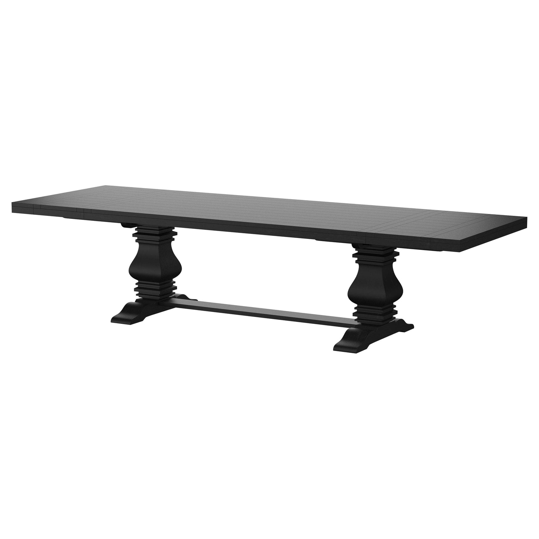 Florence dining table showcasing arrissed edge profile on tabletop
