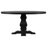 Florence dining table showing plank details on tabletop