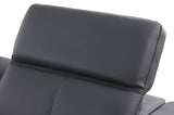 Franco 6-Piece Dark Grey Italian Leather Match Power Reclining Sectional with Storage Console and Cupholders view 5