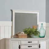 Franco Antique White Panel Bedroom Set bedroom view with furniture