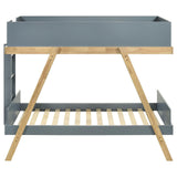Upper bunk safety panels on Frankie Wood Twin Over Twin Bunk Bed