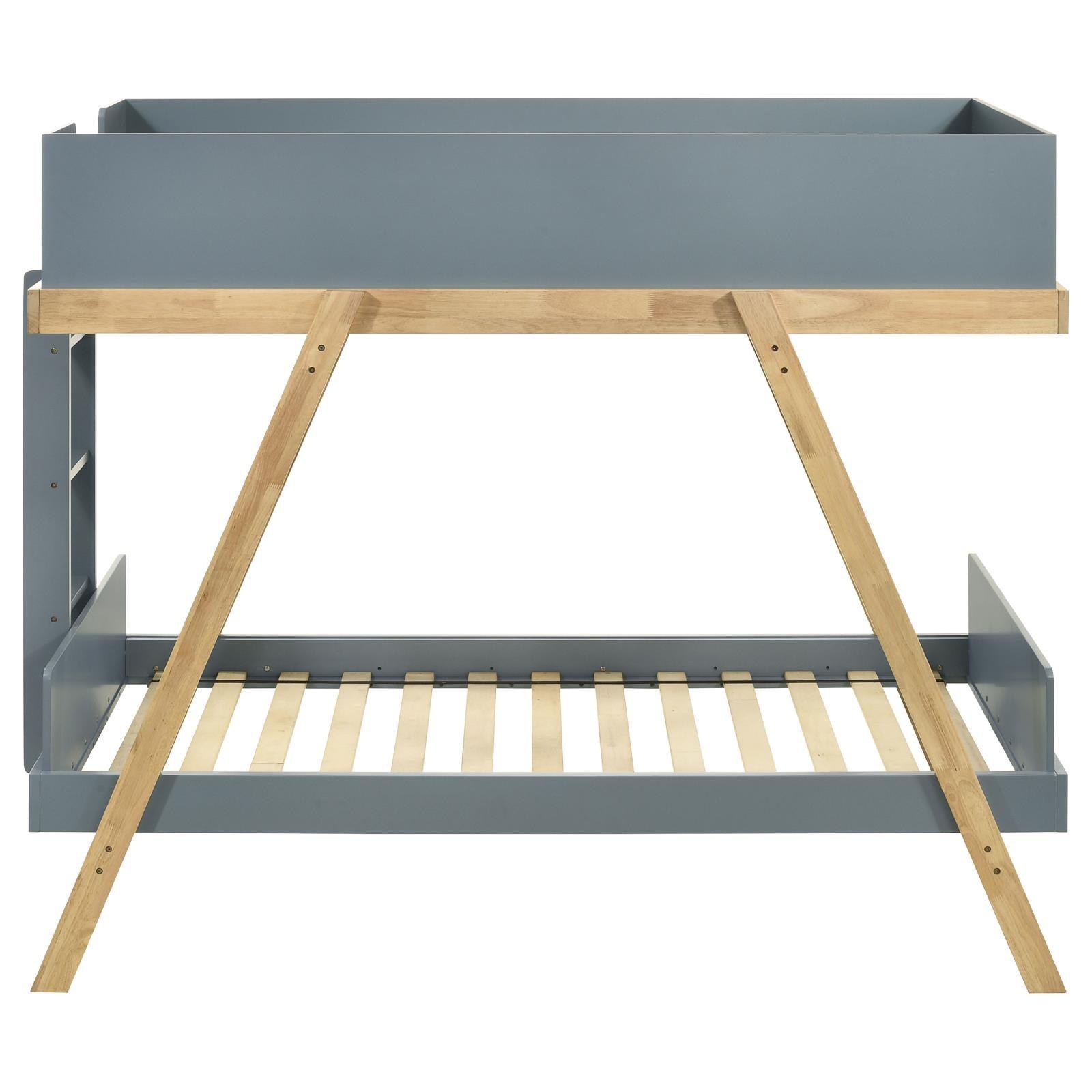 Upper bunk safety panels on Frankie Wood Twin Over Twin Bunk Bed