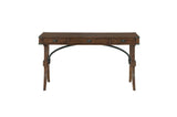Frazier Park Brown Cherry Modern Traditional Solid Wood Mindy Veneer 3 Drawers Writing Desk - Ella Furniture