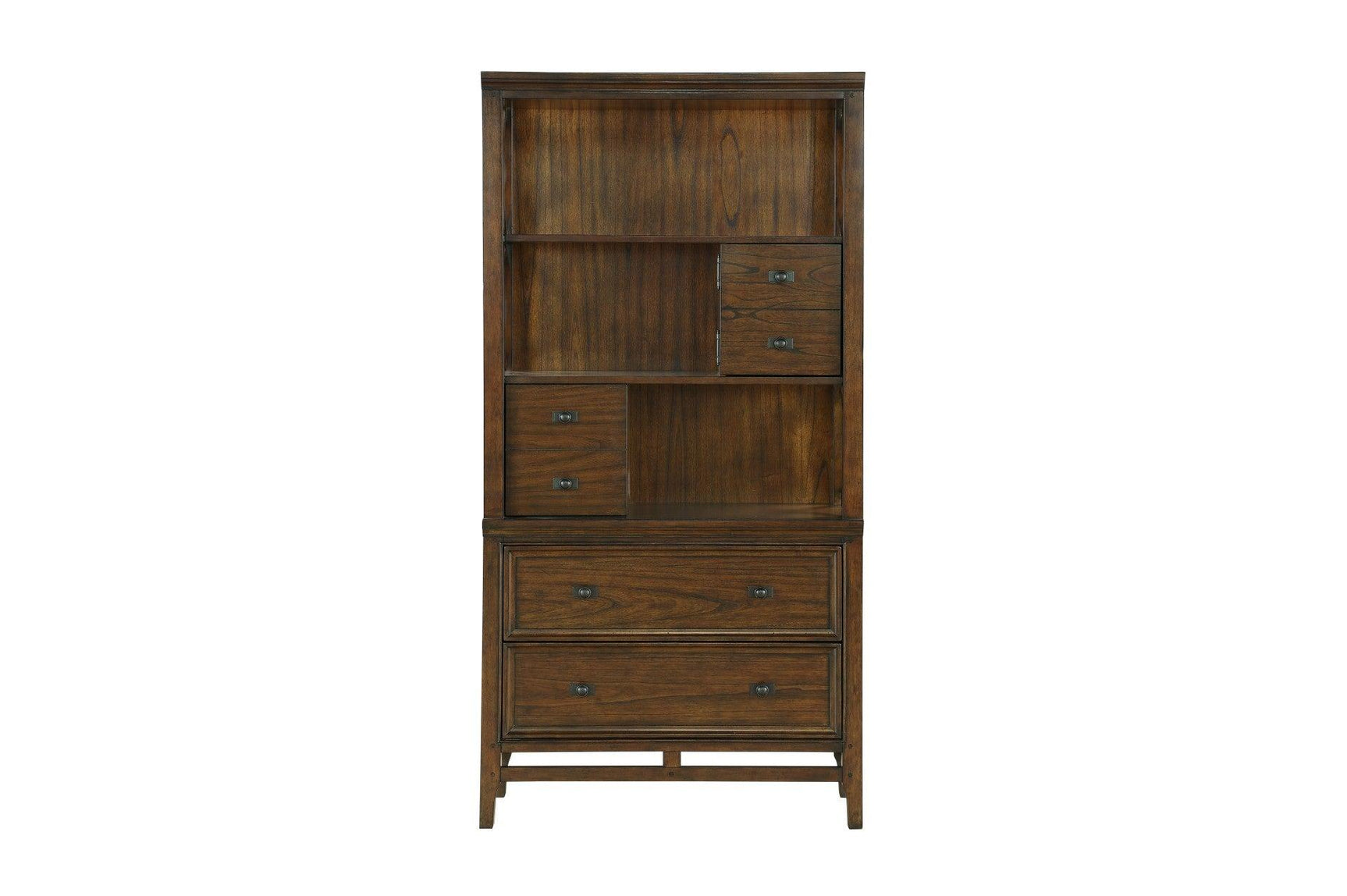 Frazier Park Brown Cherry Modern Traditional Solid Wood Mindy Veneer 3 Drawers Writing Desk - Ella Furniture