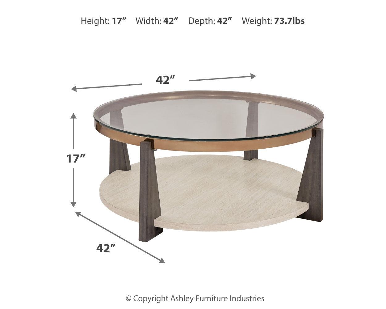 Frazwa coffee table in contemporary living room setting