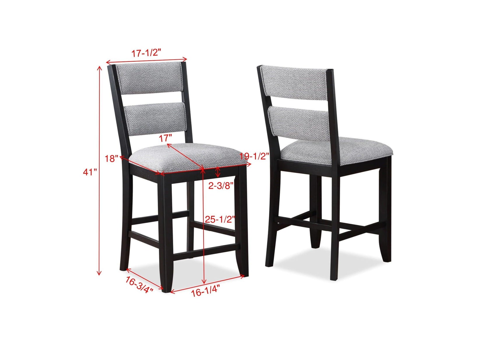 close-up of chair seat upholstery and leg design